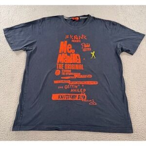 Vintage Marc Ecko Shirt Men's XL Gray Graphic Tee Short Sleeve Band Shirt